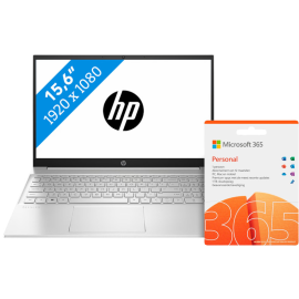 HP Pavilion 15-eg2972nd + Microsoft Office 365 Personal NL Abonnement 1 jaar