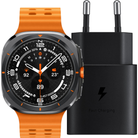 Samsung Galaxy Watch Ultra 4G Grijs/Oranje 47mm + Oplader 25W
