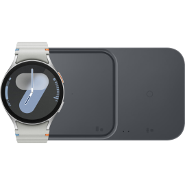 Samsung Galaxy Watch 7 4G Zilver 44mm + Duo Draadloze Oplader