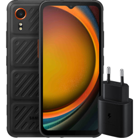 Samsung Galaxy Xcover 7 128GB Zwart 5G Enterprise Edition + Samsung Oplader 25W Zwart