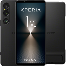 Sony Xperia 1 VI 256GB Zwart 5G + Sony Back Cover Zwart met Standaard