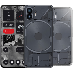 Nothing Phone (2) 256GB Grijs 5G + Back Cover Transparant