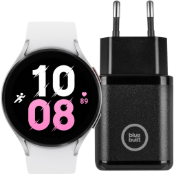 Samsung Galaxy Watch5 4G Zilver 44mm + BlueBuilt Oplader