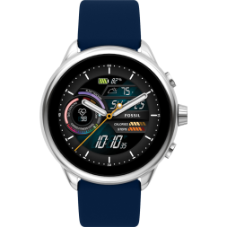Fossil Gen 6 Display FTW4070 Zilver/Blauw 44mm