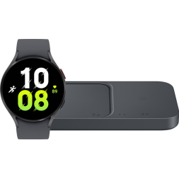 Samsung Galaxy Watch5 4G Zwart 44mm + Duo Draadloze Oplader 15W