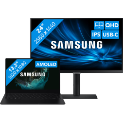 Studenten pakket - Samsung Galaxy Book2 Pro 13 NP930XED-KA1NL + QHD Monitor