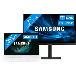 Studenten pakket - Samsung Galaxy Book2 Pro 15 NP950XED-KF2NL + QHD Monitor