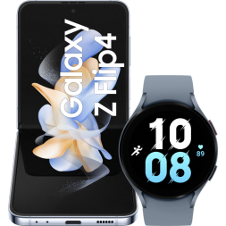 Samsung Galaxy Z Flip 4 128GB Blauw 5G + Samsung Galaxy Watch 5 Blauw 44mm