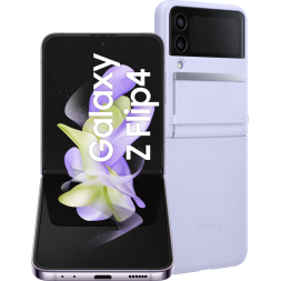 Samsung Galaxy Z Flip 4 256GB Paars 5G + Back Cover Leer Paars