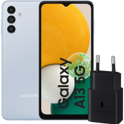Samsung Galaxy A13 128GB Blauw 5G + Samsung 15 Watt Oplader