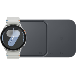 Samsung Galaxy Watch 7 Zilver 44mm + Duo Draadloze Oplader