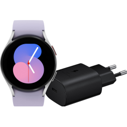 Samsung Galaxy Watch5 4G Zilver 40mm + Oplader Zwart