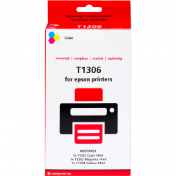 Huismerk T1306XL 3-Kleuren Pack voor Epson printers (T13064010)