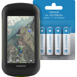 Garmin Montana 610 + Veripart Oplaadbare NiMH AA-batterijen 4 stuks