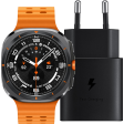 Samsung Galaxy Watch Ultra 4G Grijs/Oranje 47mm + Oplader 25W